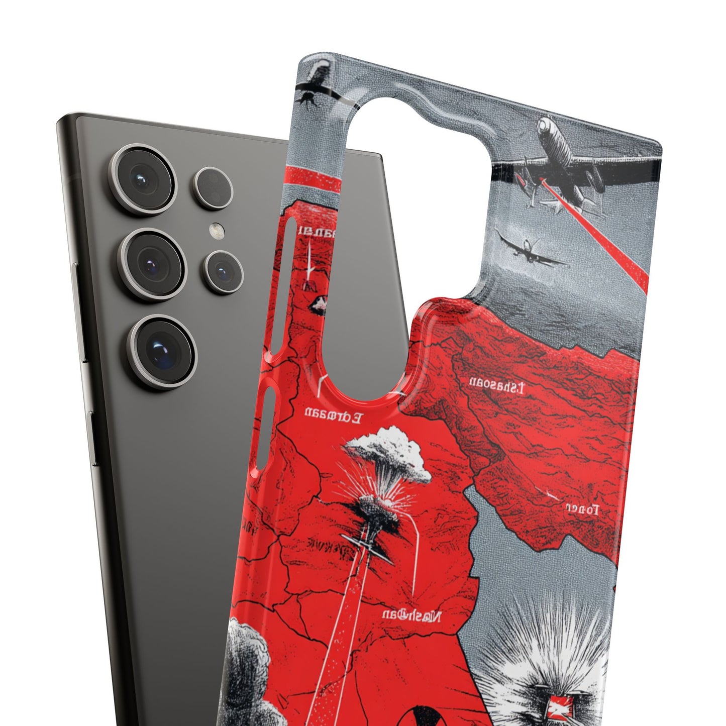 Bold Graphic Snap Case with Dramatic Design, Unique Phone Cover, Artistic Protection for iPhone, Trendy Gadget Gift, Edgy Tech Accessory