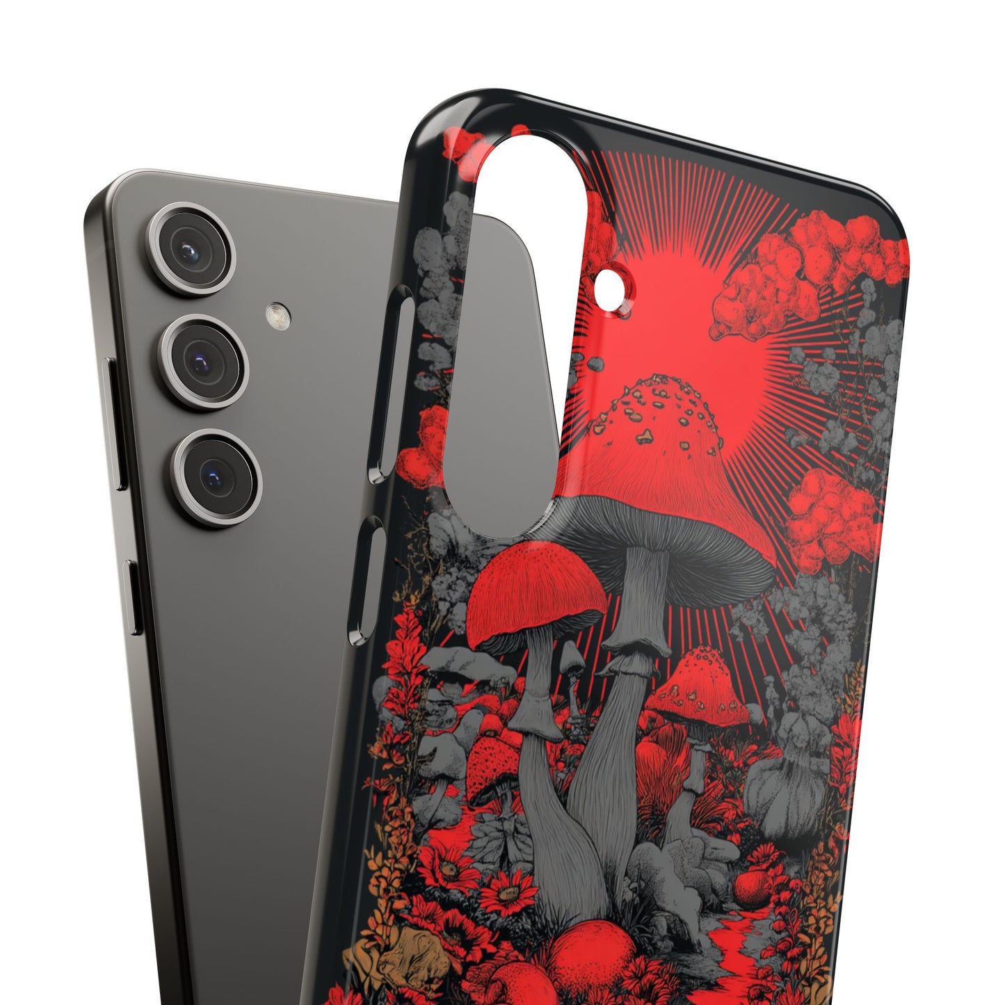 Fantasy Mushroom Snap Case Custom Phone Cover for iPhone and Samsung Mate and Glossy Avvialable