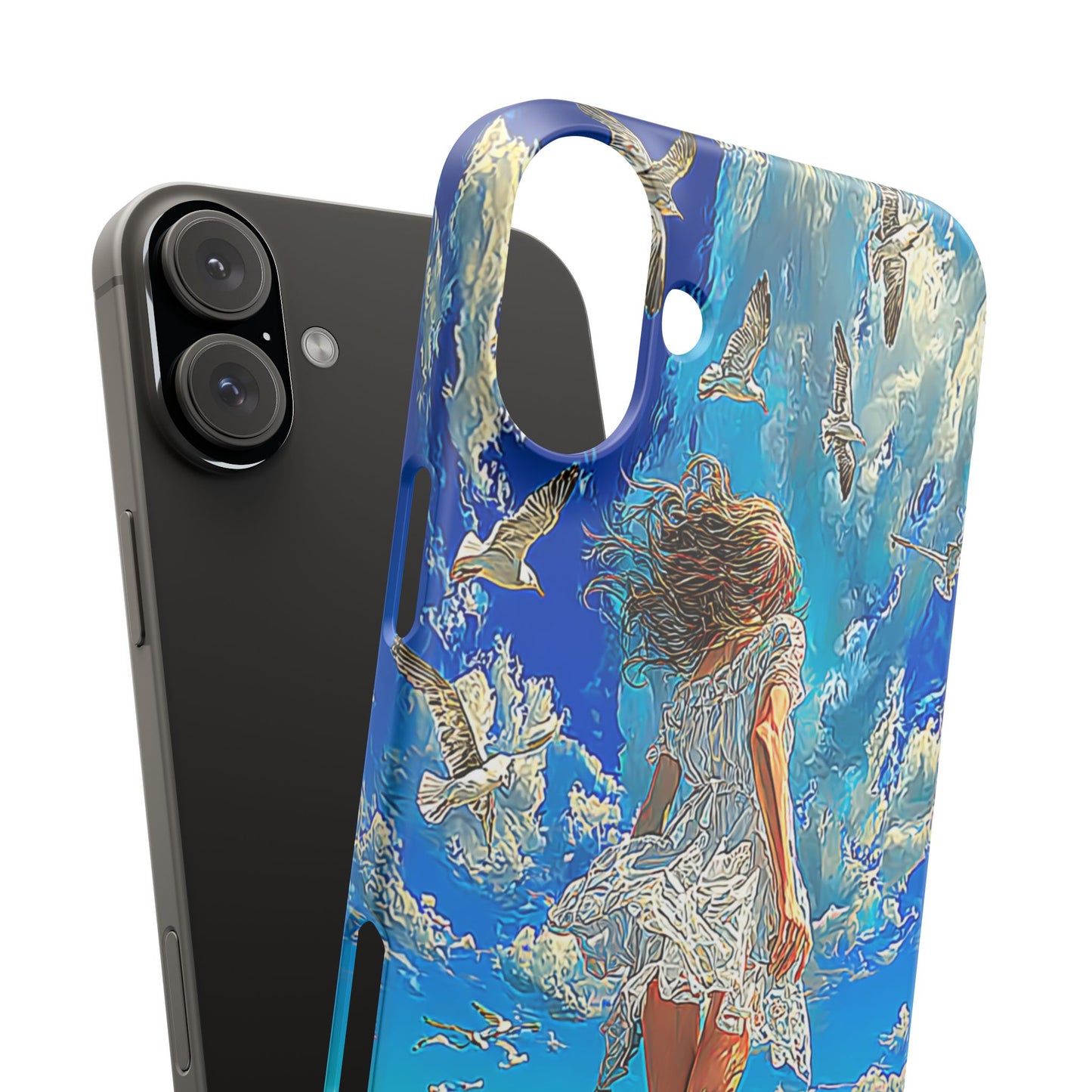 Dreamy Seaside Snap Case, Ocean Waves Phone Cover, Summer Vibe Gift, Cute Aesthetic Accessory, Beach Lover Case