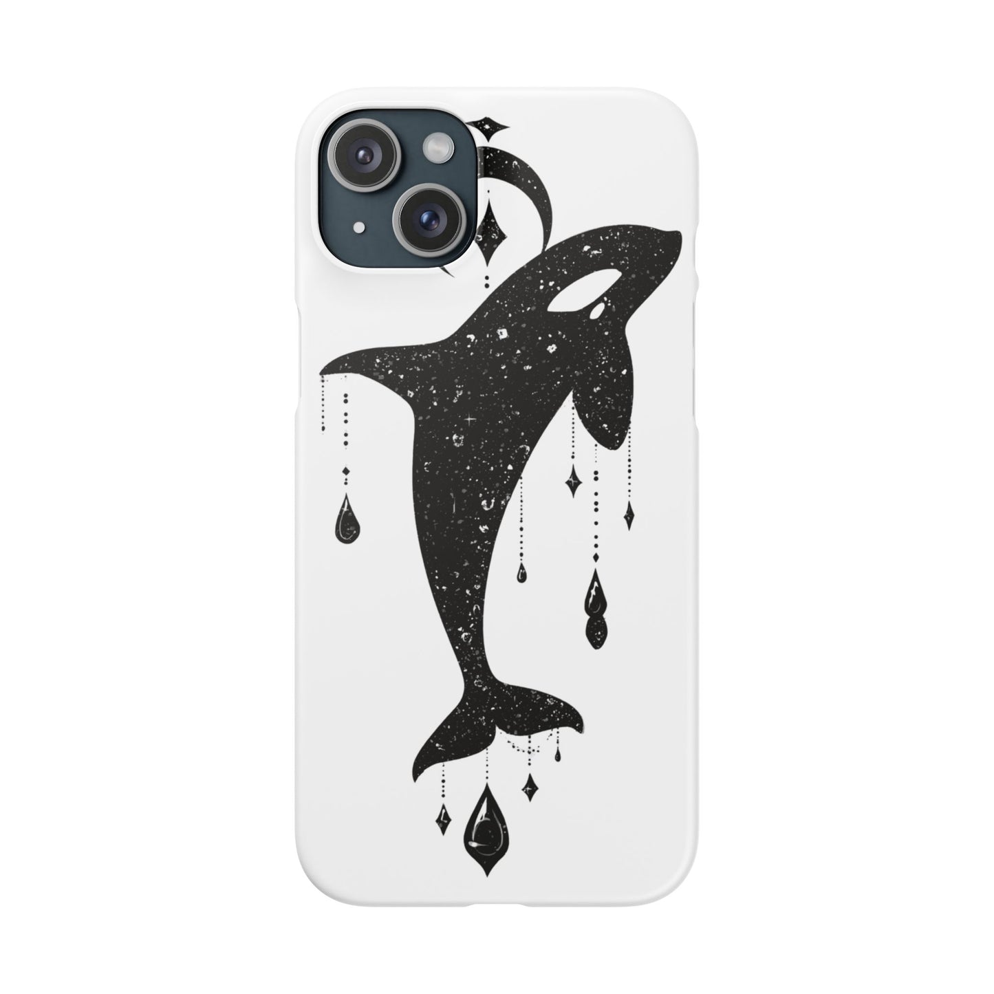 Celestial Orca Snap Case | Phone Cover, Whale Lover Gift, Cosmic Decor, Unique Art, Ocean Vibe
