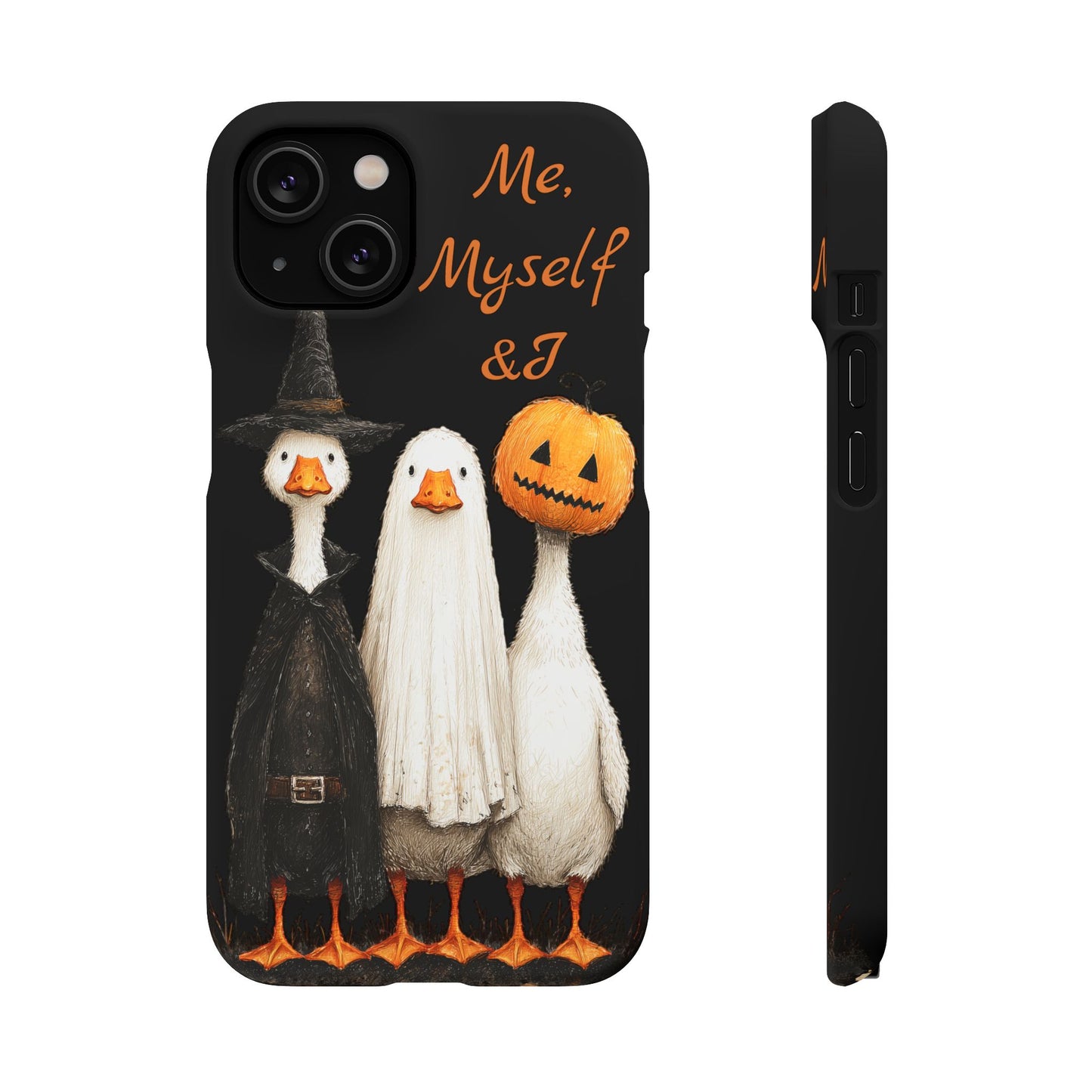 Halloween Goose Snap Case, Funny Goose Phone Case, Fall Accessories, Cute Halloween Gift, Me Myself & I Design