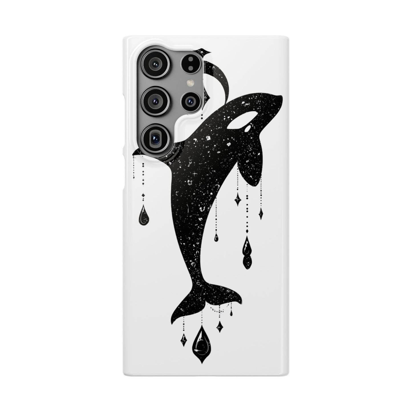 Celestial Orca Snap Case | Phone Cover, Whale Lover Gift, Cosmic Decor, Unique Art, Ocean Vibe