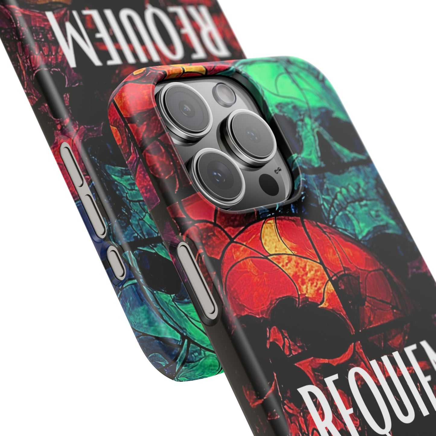 Halloween Custom Requiem Skull Snap Case Phone Cover for iPhone and Samsung