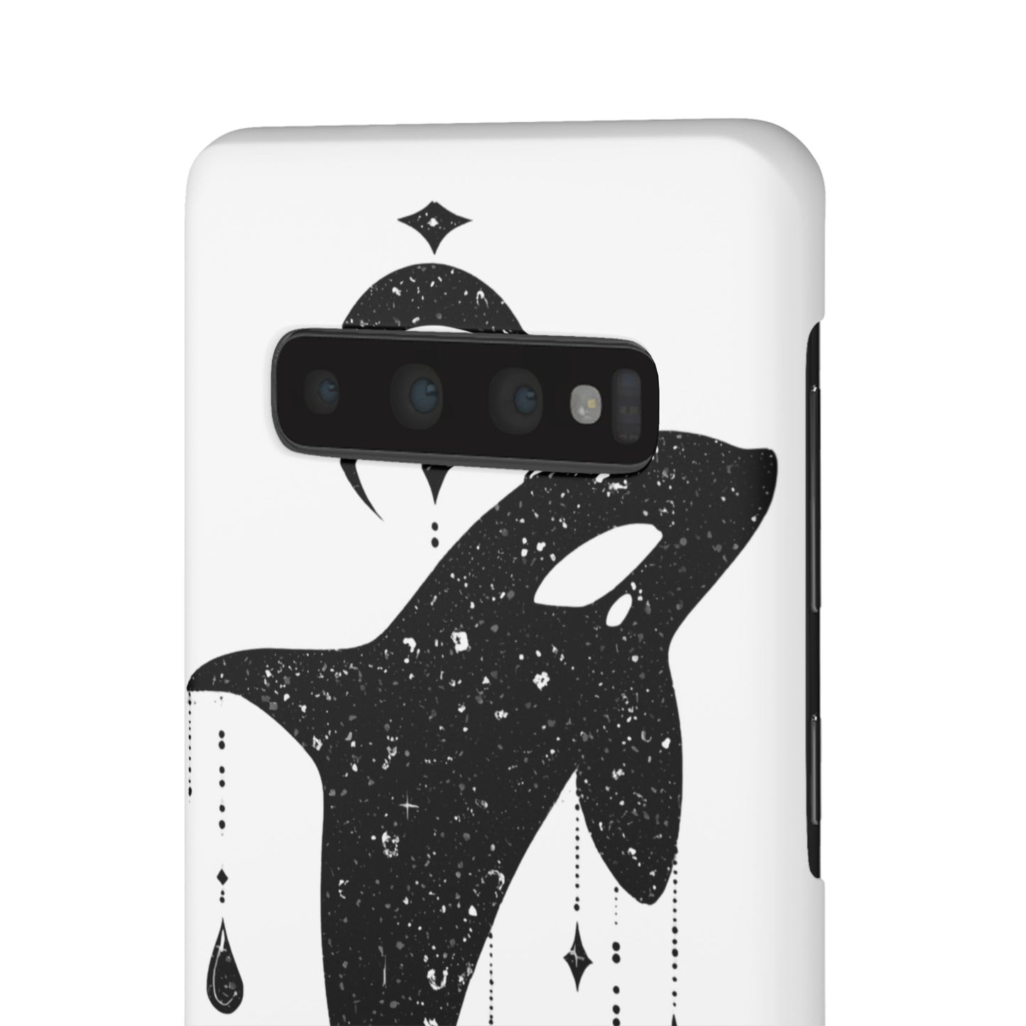 Celestial Orca Snap Case | Phone Cover, Whale Lover Gift, Cosmic Decor, Unique Art, Ocean Vibe