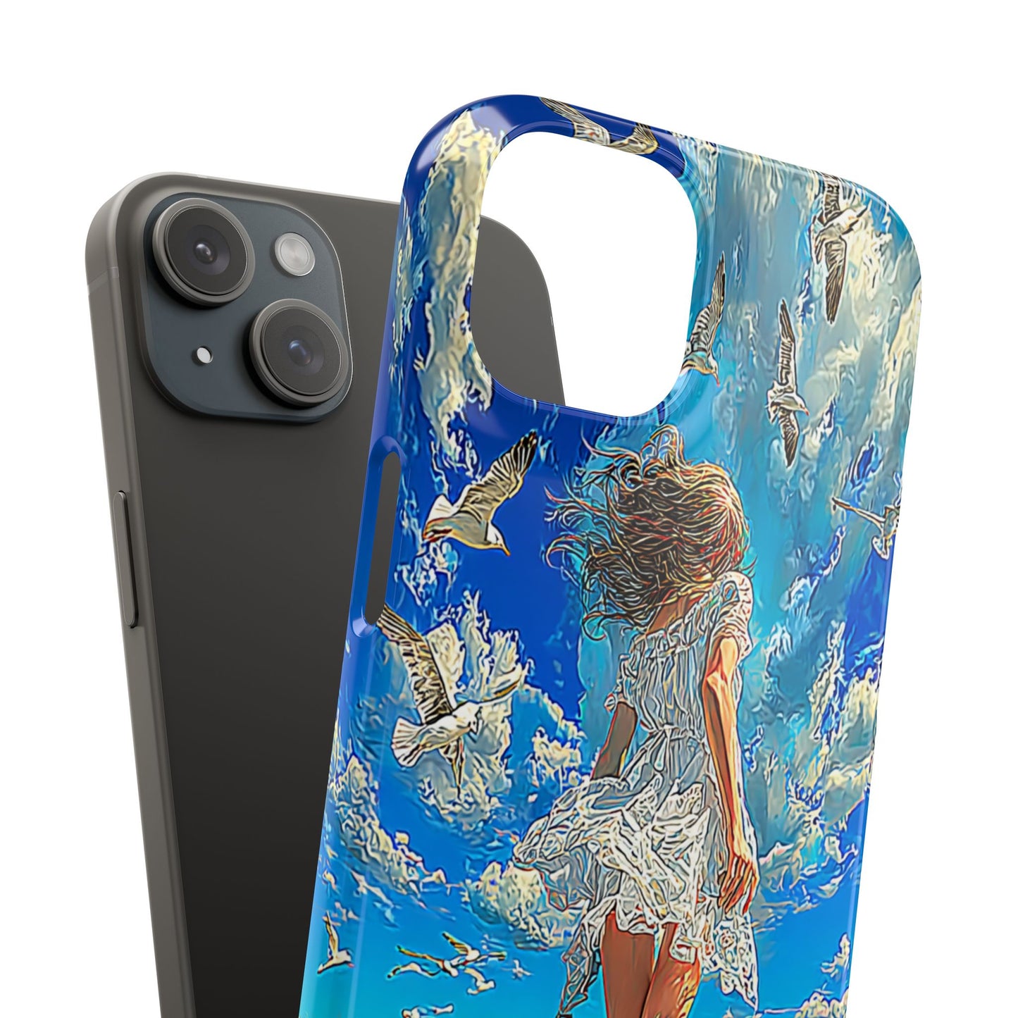 Dreamy Seaside Snap Case, Ocean Waves Phone Cover, Summer Vibe Gift, Cute Aesthetic Accessory, Beach Lover Case