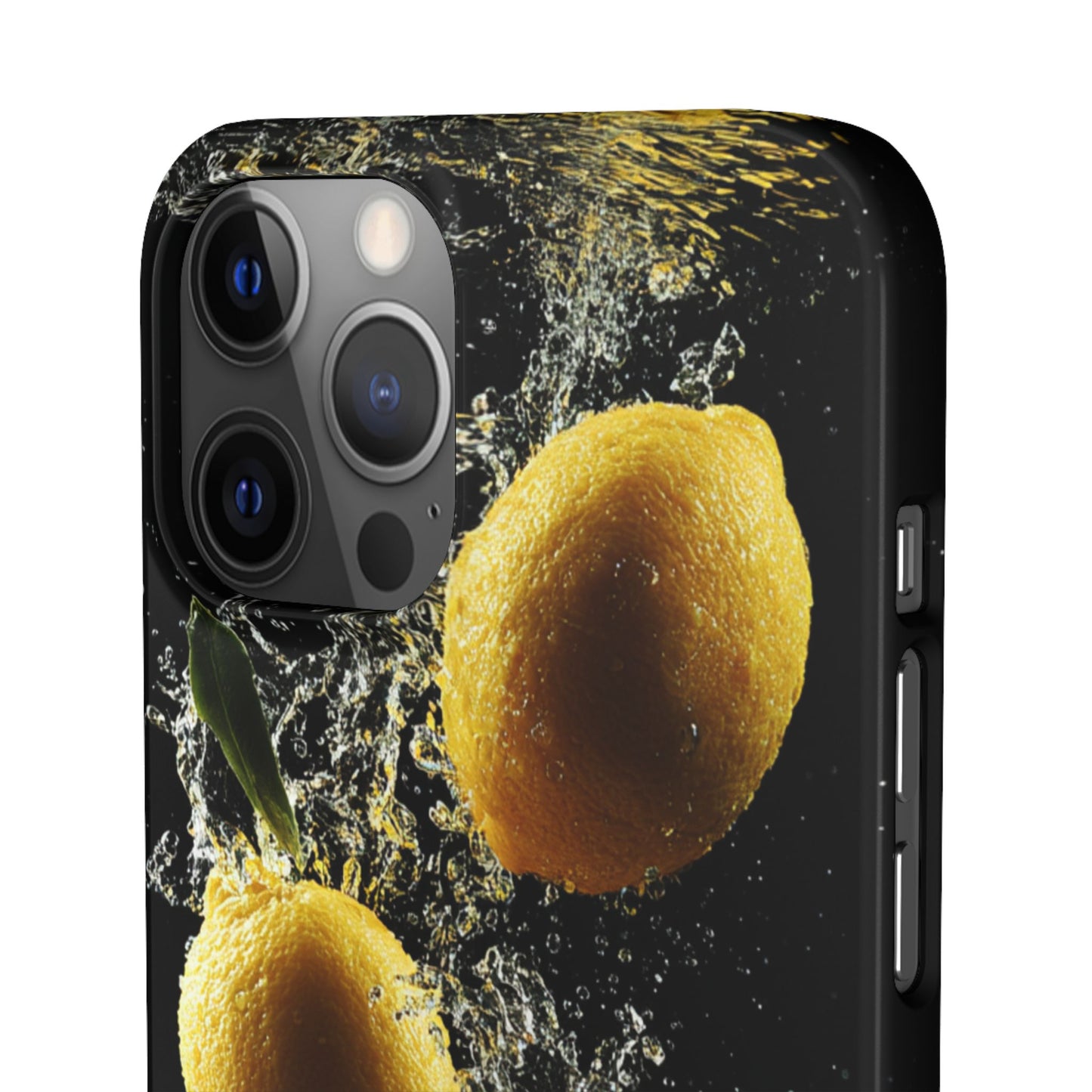 Lemon Splash Phone Case - Vibrant Snap Case, Fruit Lover Gift, Summer Vibes, Kitchen Decor, Unique Phone Accessories
