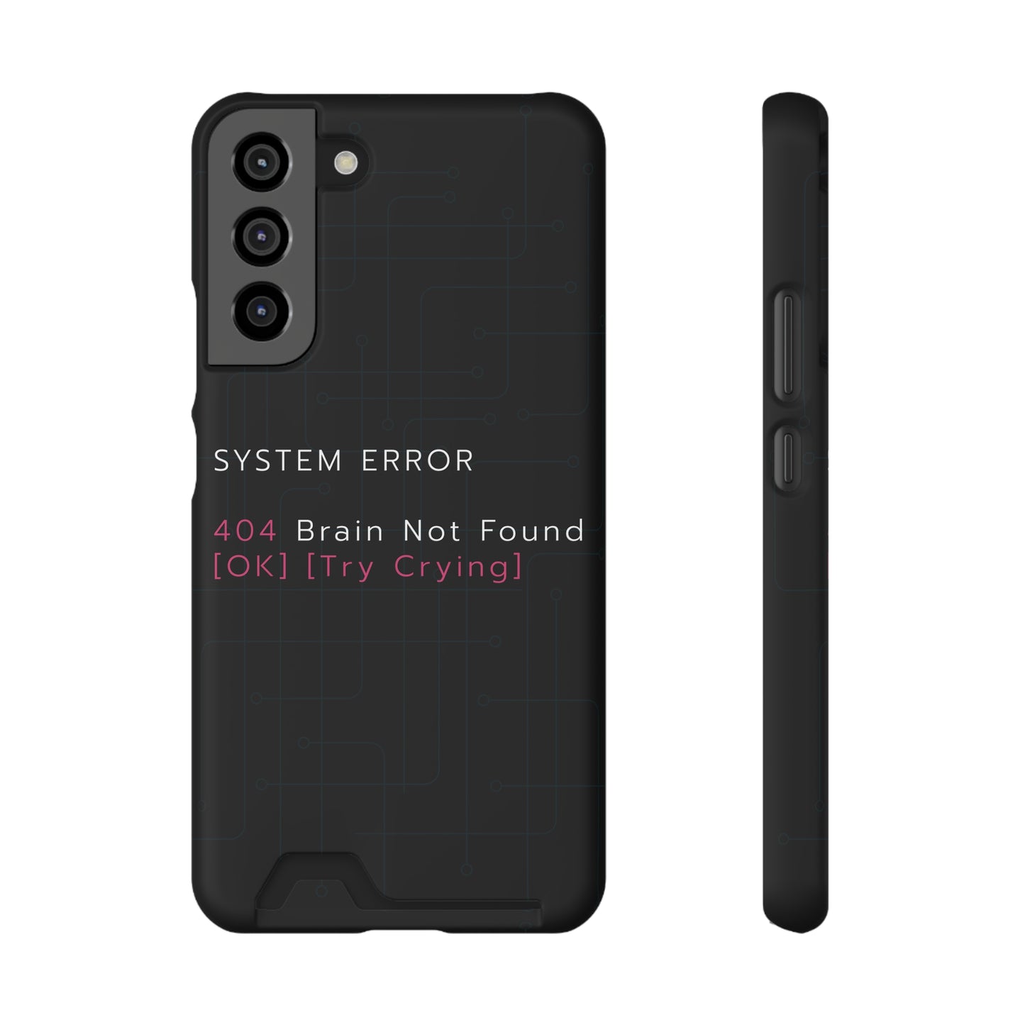 Techy Phone Case with Card Holder, Trendy Gadget Accessory, Cool Gift for Tech Lovers, Phone Protection, Modern Design for Everyday Use