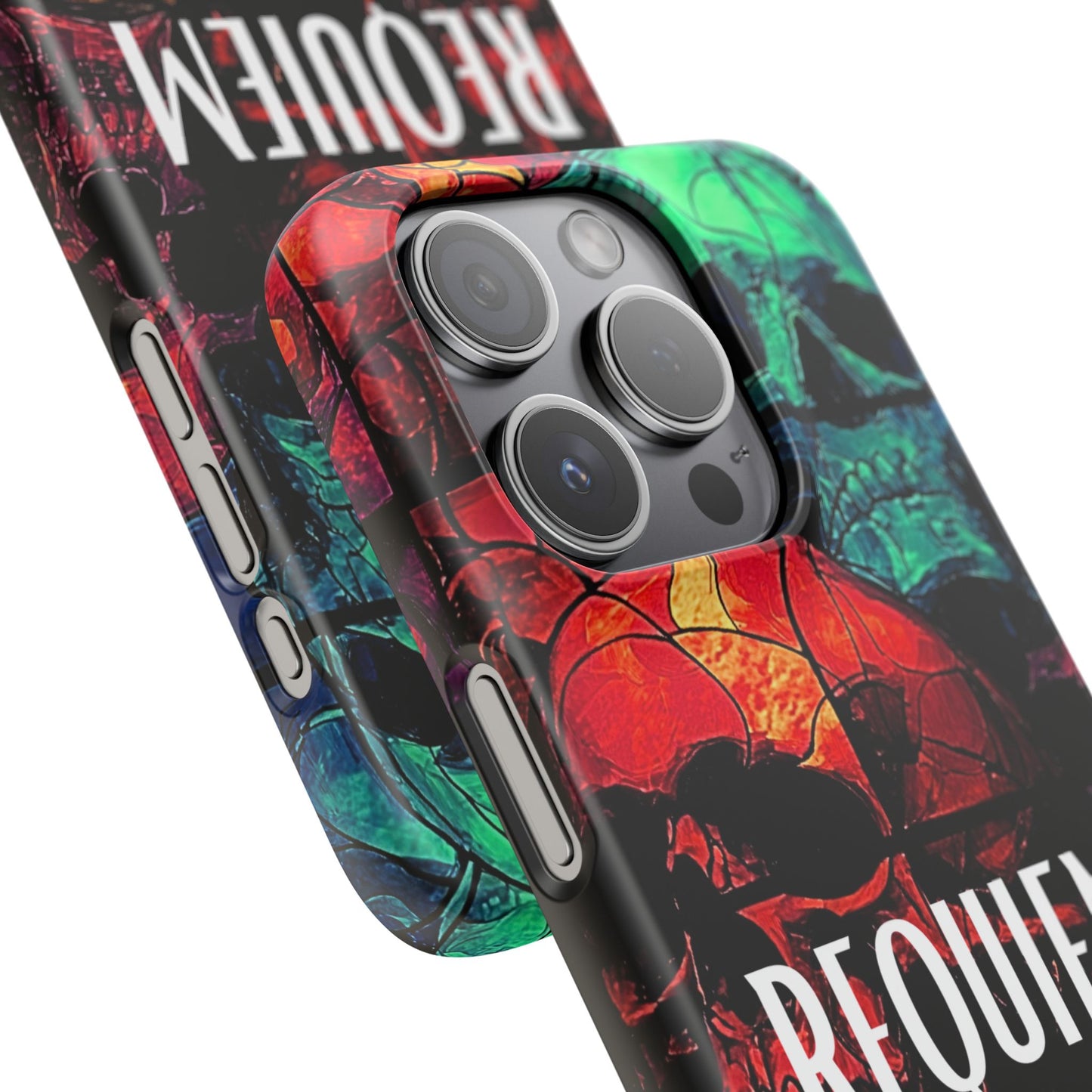 Halloween Custom Requiem Skull Snap Case Phone Cover for iPhone and Samsung