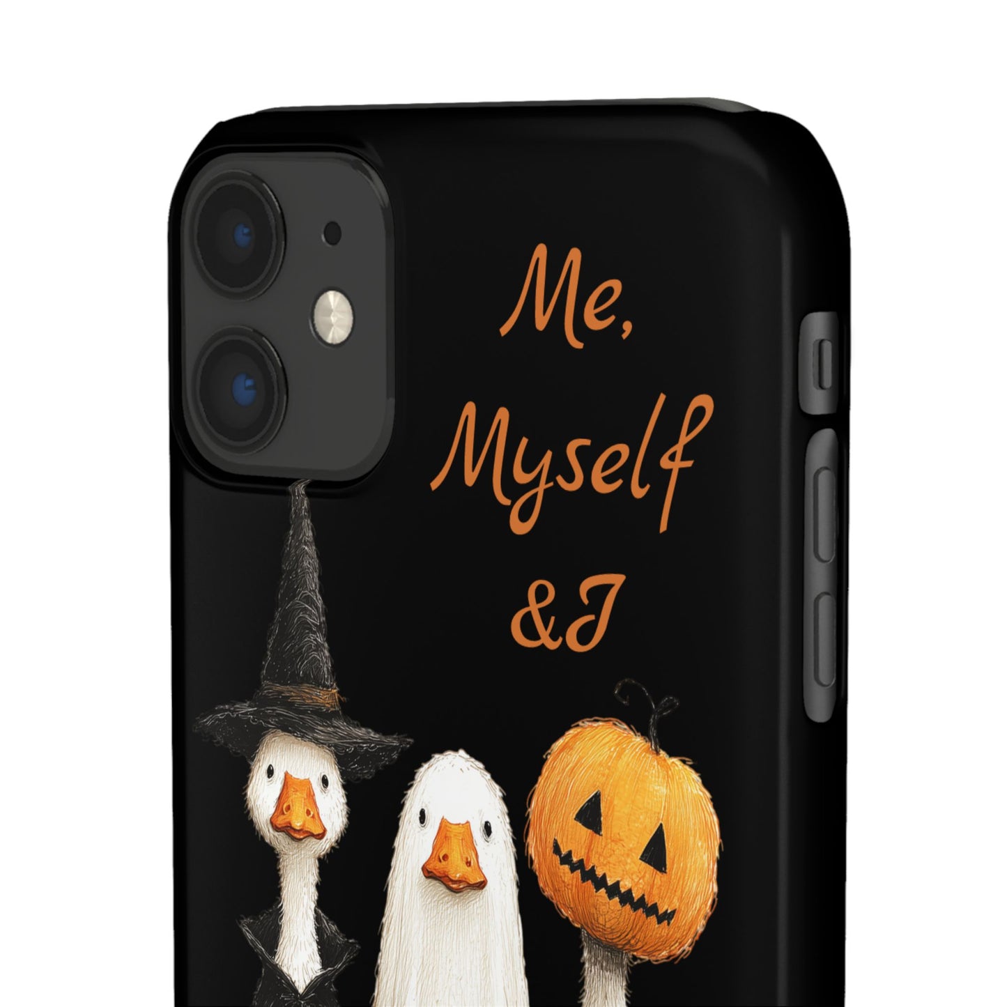Halloween Goose Snap Case, Funny Goose Phone Case, Fall Accessories, Cute Halloween Gift, Me Myself & I Design