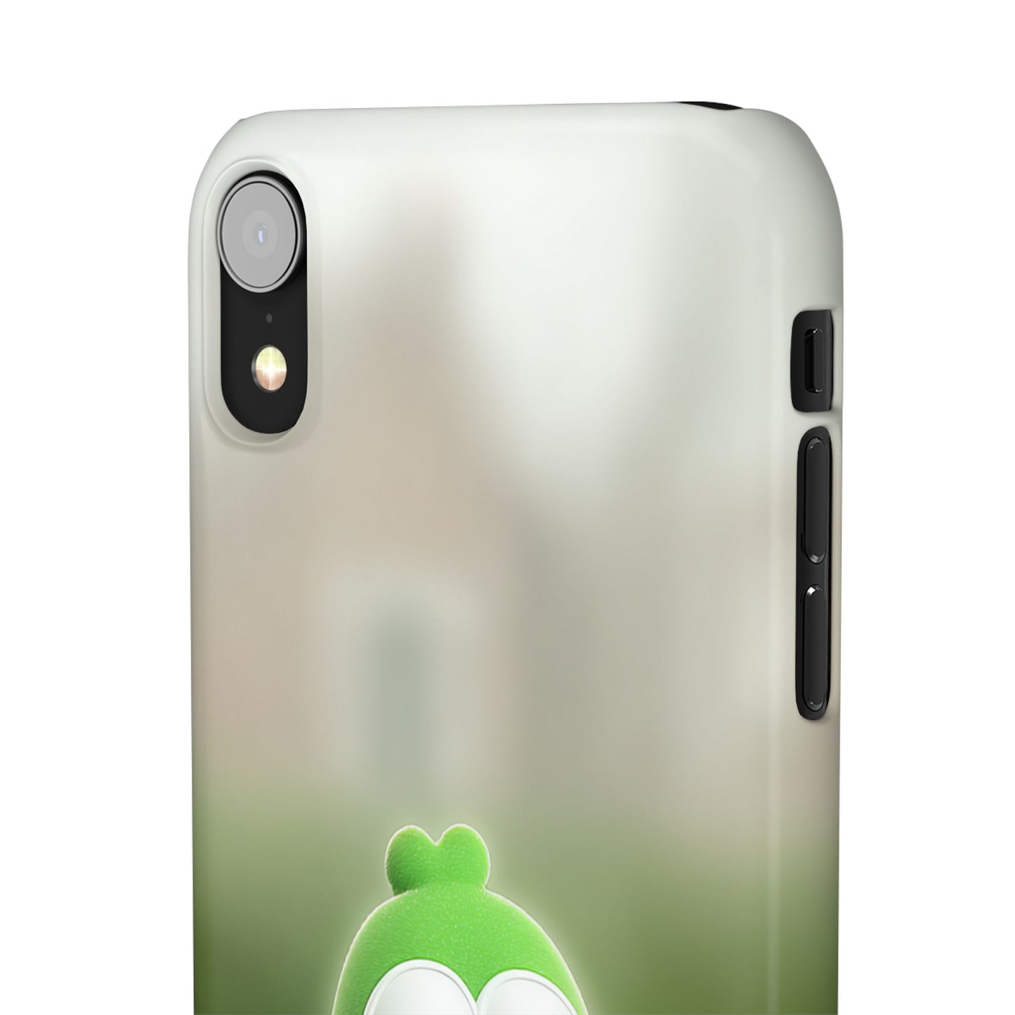 Cute Green Creature Phone Case, Snap Cases, Green Monster Phone Cover, Fun Phone Accessory, Playful Gift for Kids