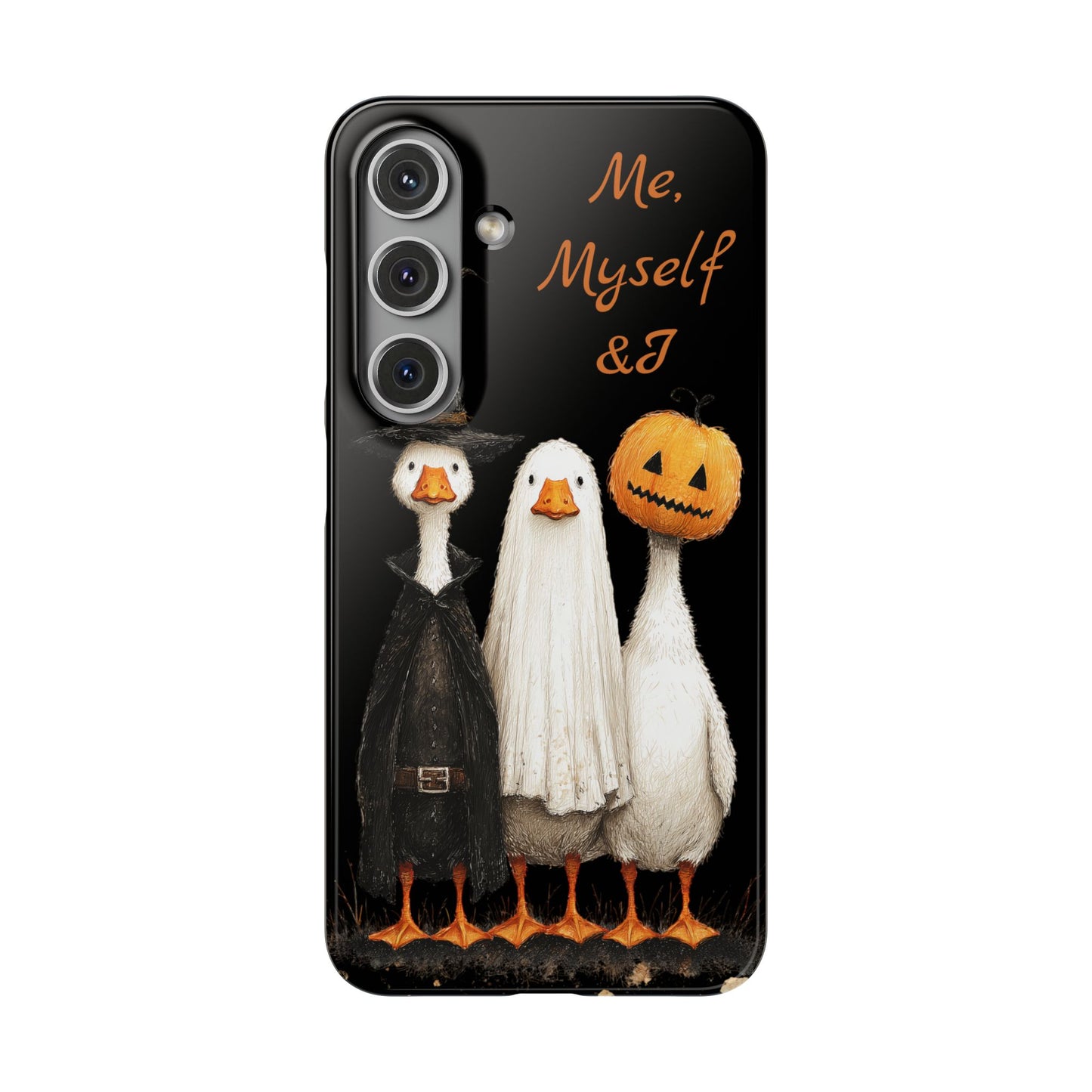 Halloween Goose Snap Case, Funny Goose Phone Case, Fall Accessories, Cute Halloween Gift, Me Myself & I Design