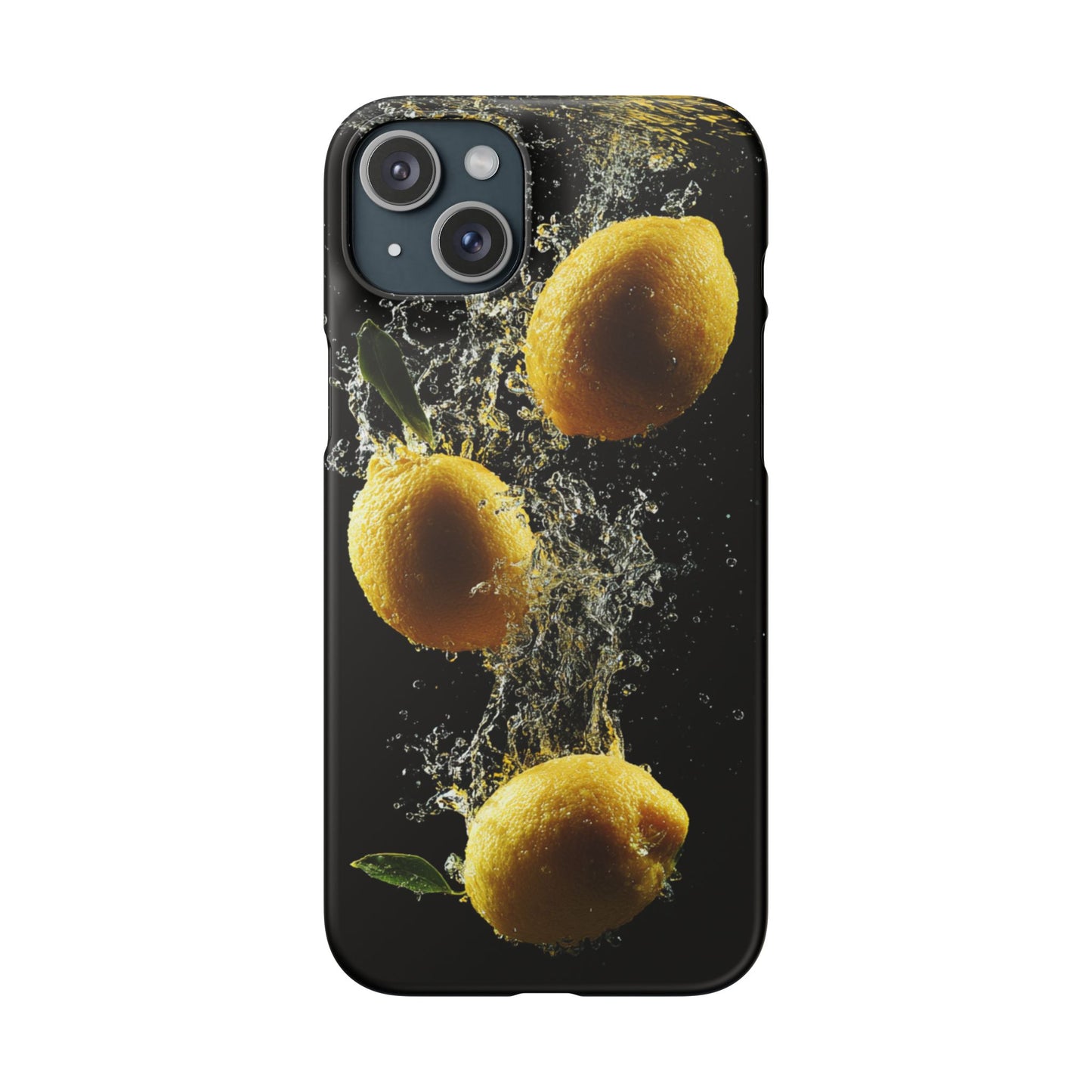 Lemon Splash Phone Case - Vibrant Snap Case, Fruit Lover Gift, Summer Vibes, Kitchen Decor, Unique Phone Accessories