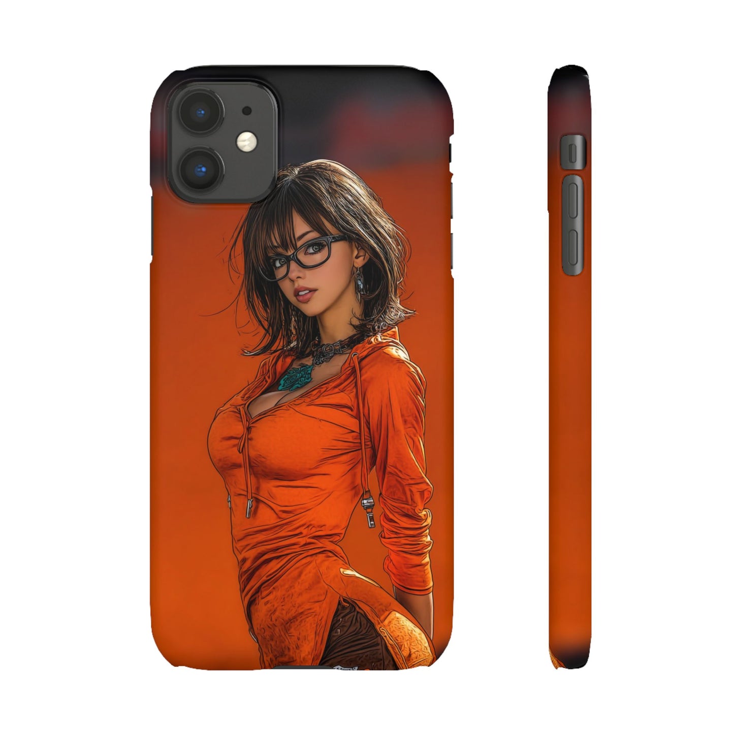 Velma Dinkley Cleveland Browns Fan Snap Cases, Phone Cover, Cartoon Style Art, Custom Case, Protective Shell