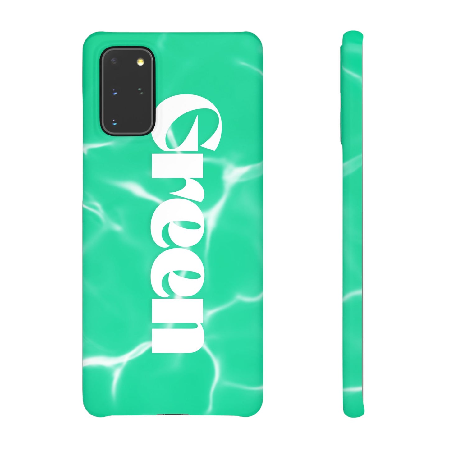 Aqua Pool Vibe Snap Case, Tropical Phone Cover, Summer Accessory, Trendy Gift for Friends, Beach Lover's Essential