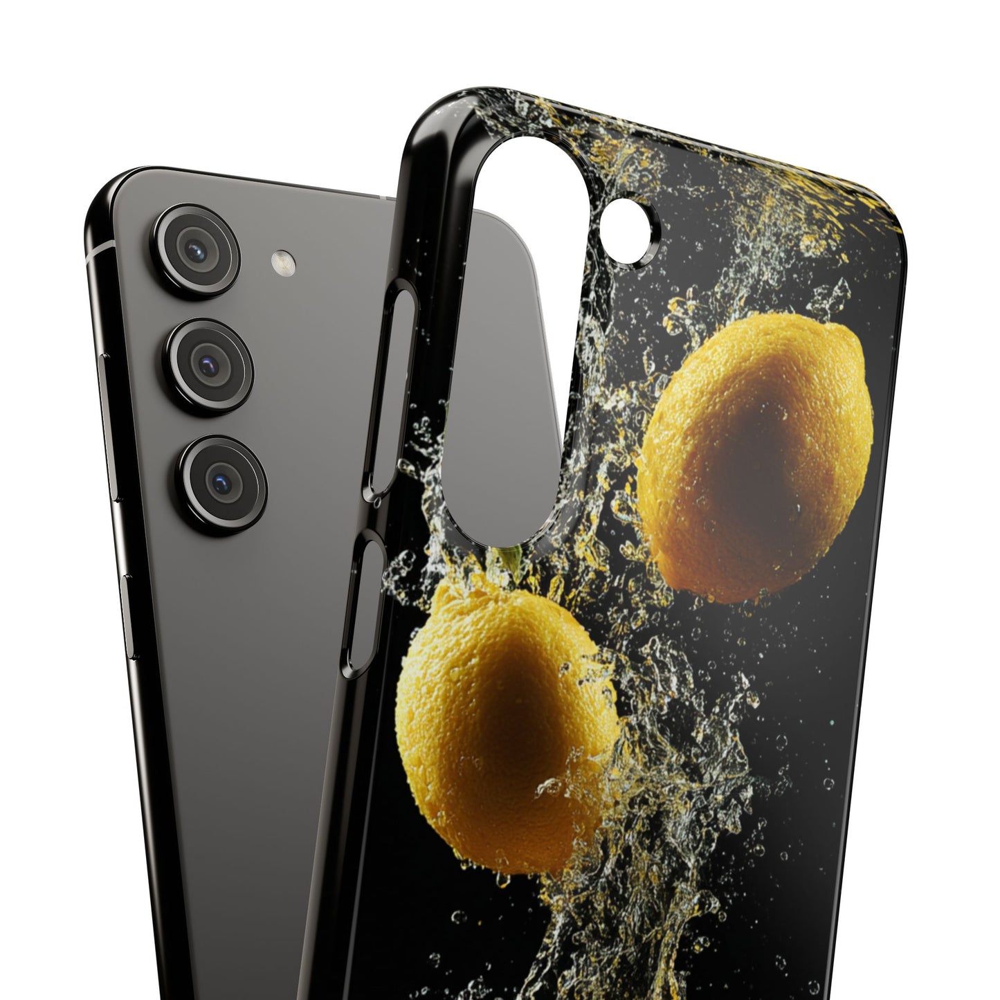 Lemon Splash Phone Case - Vibrant Snap Case, Fruit Lover Gift, Summer Vibes, Kitchen Decor, Unique Phone Accessories