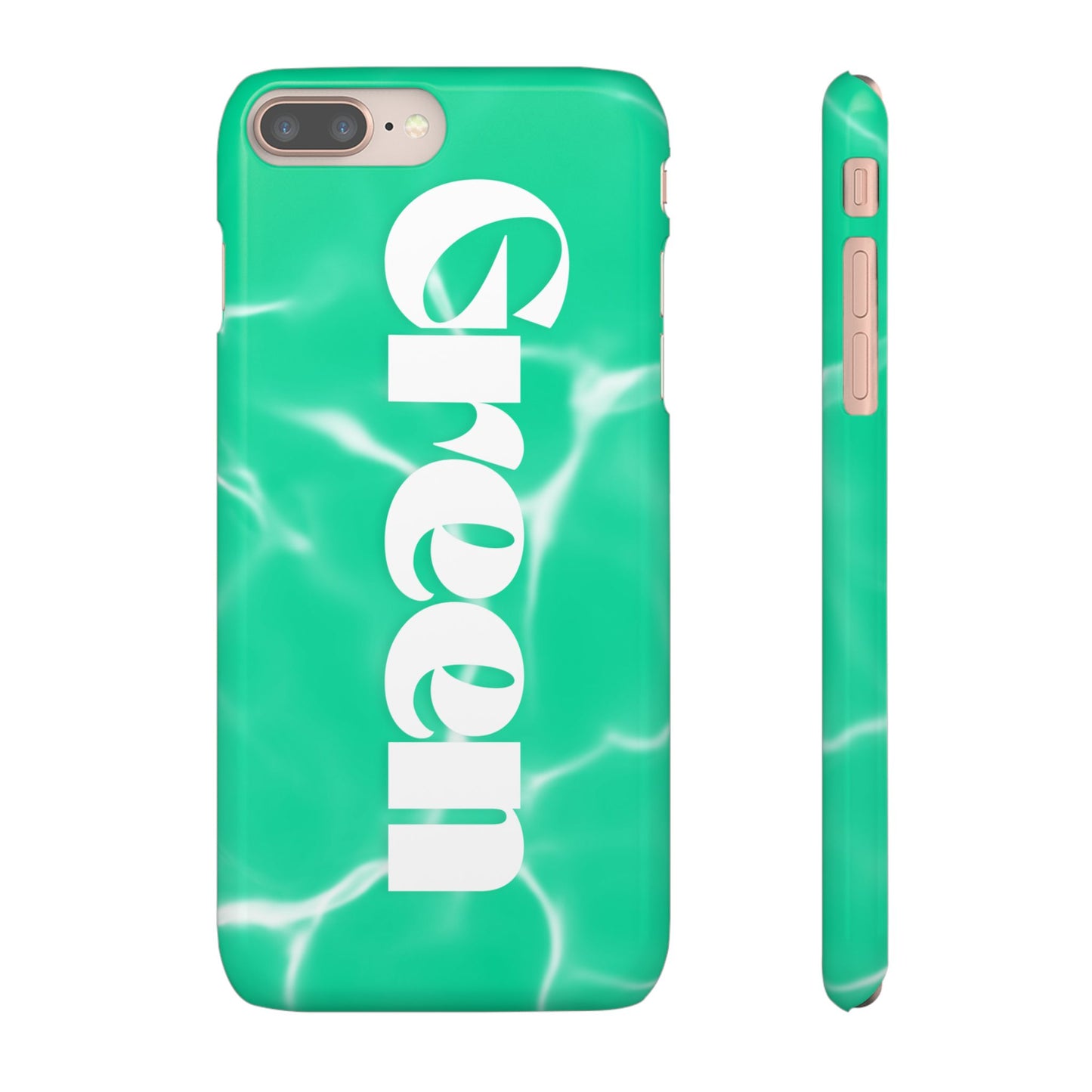 Aqua Pool Vibe Snap Case, Tropical Phone Cover, Summer Accessory, Trendy Gift for Friends, Beach Lover's Essential