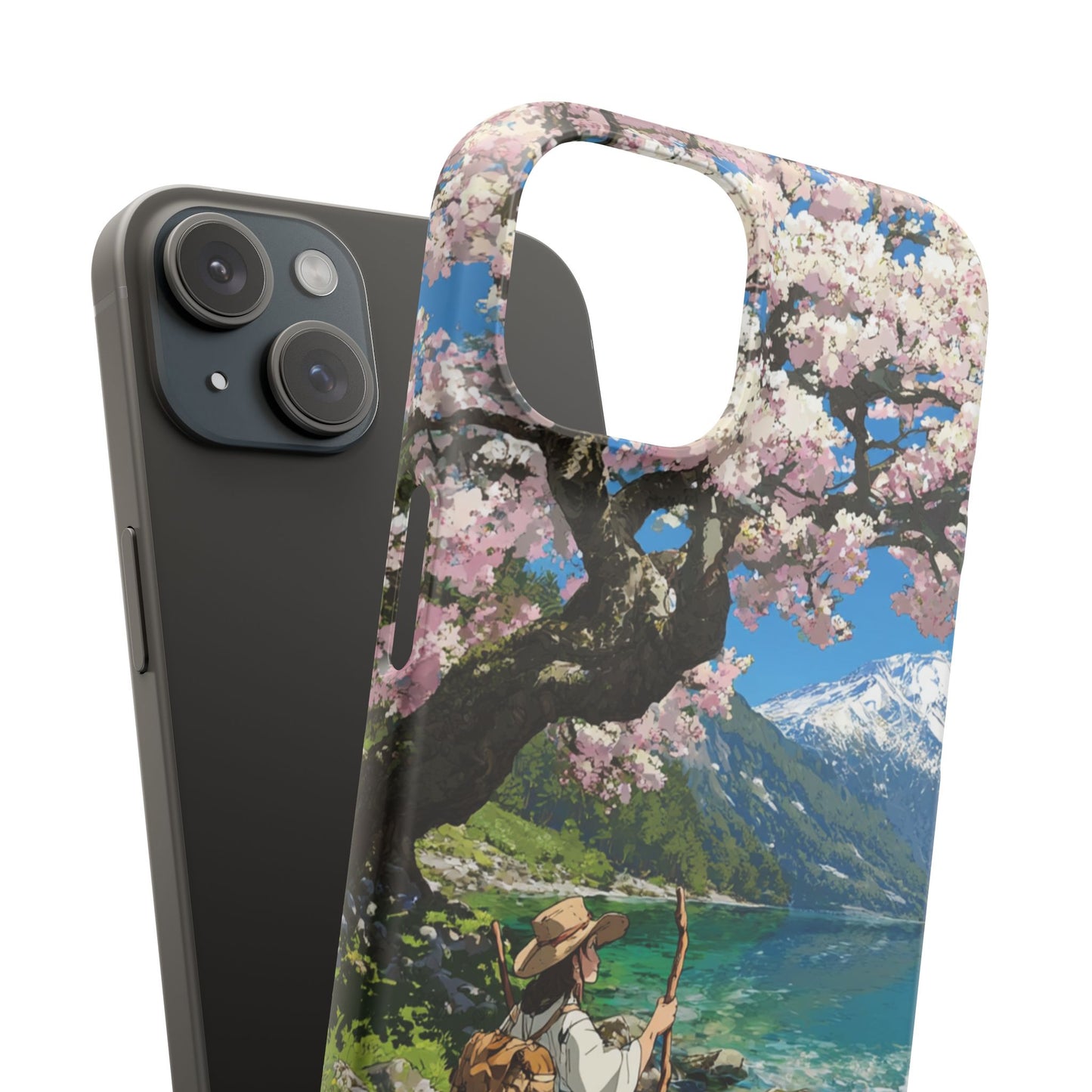 Nature-Inspired Snap Cases for Phone Protection, Floral Phone Covers, Cherry Blossom Aesthetic, Gifts for Nature Lovers, Spring Accessories