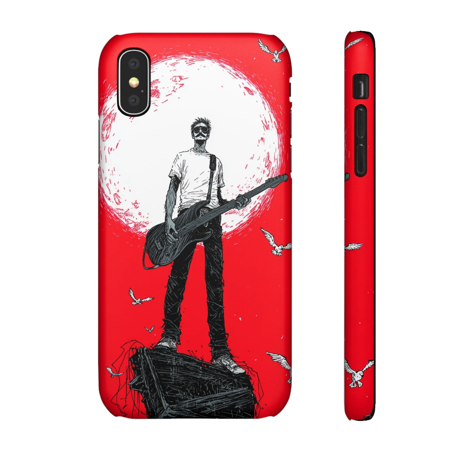 Rock & Roll Snap Cases - Music Lover's Phone Protection, Edgy Art, Gift for Guitarists, Cool Accessory for Teens