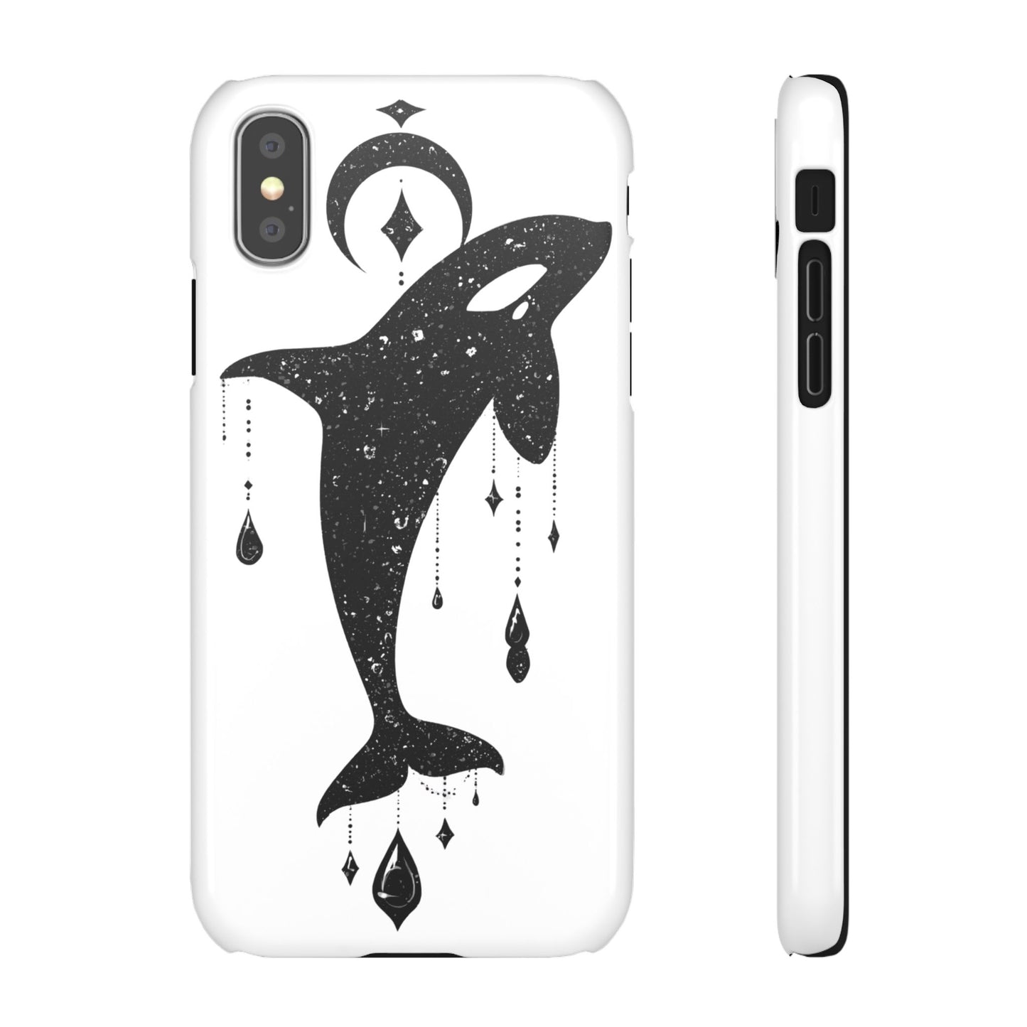 Celestial Orca Snap Case | Phone Cover, Whale Lover Gift, Cosmic Decor, Unique Art, Ocean Vibe
