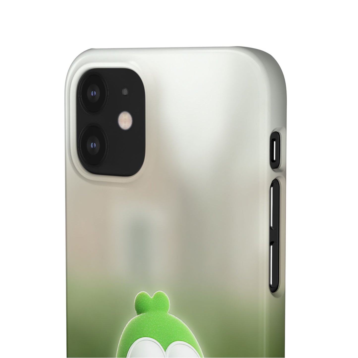 Cute Green Creature Phone Case, Snap Cases, Green Monster Phone Cover, Fun Phone Accessory, Playful Gift for Kids