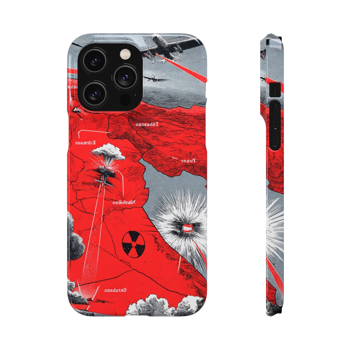 Bold Graphic Snap Case with Dramatic Design, Unique Phone Cover, Artistic Protection for iPhone, Trendy Gadget Gift, Edgy Tech Accessory