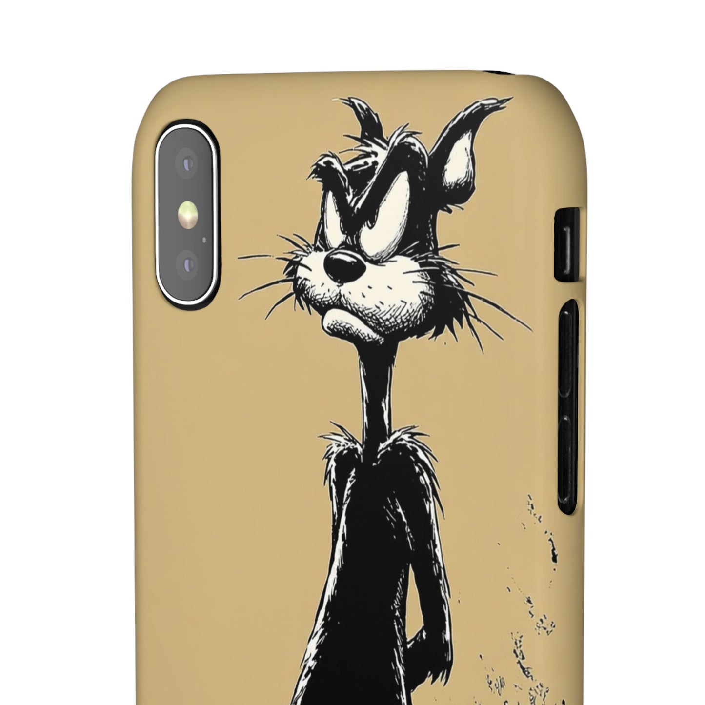 Whimsical Cartoon Snap Case, Fun Phone Cover, Unique Gift for Cat Lovers, Vibrant Art Case, Ideal for Birthdays