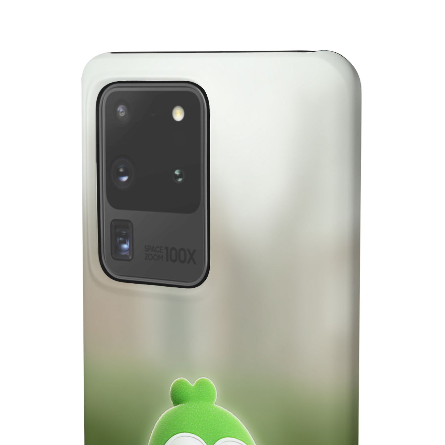 Cute Green Creature Phone Case, Snap Cases, Green Monster Phone Cover, Fun Phone Accessory, Playful Gift for Kids