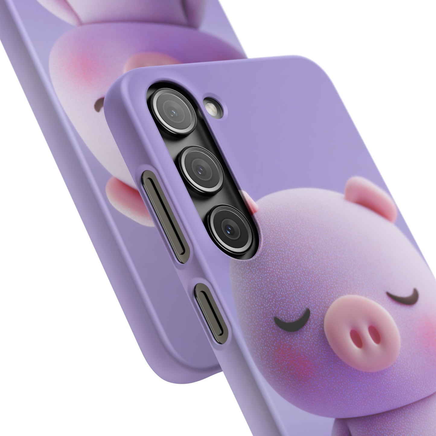 Cute Pig Snap Case for iPhone, Animal Lovers Phone Cover, Kawaii Aesthetic Accessory, Birthday Gift, Unique Phone Protection