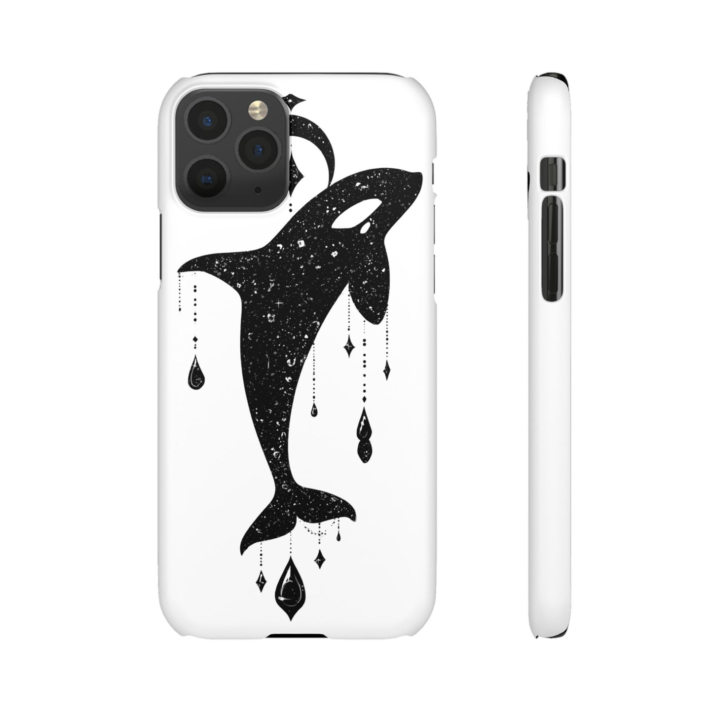 Celestial Orca Snap Case | Phone Cover, Whale Lover Gift, Cosmic Decor, Unique Art, Ocean Vibe