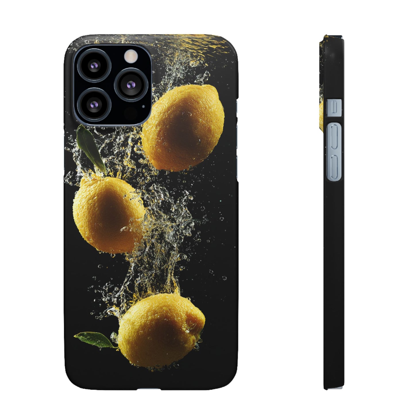 Lemon Splash Phone Case - Vibrant Snap Case, Fruit Lover Gift, Summer Vibes, Kitchen Decor, Unique Phone Accessories