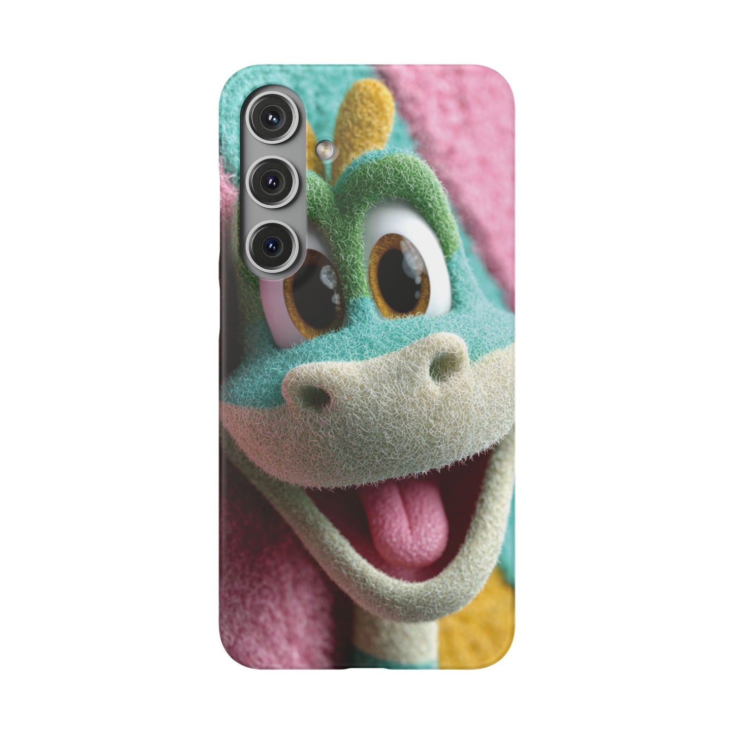 Fun Dino Snap Case for Kids | Cute Phone Cover | Colorful Mobile Accessory | Birthday Gift | Child's Tech Style