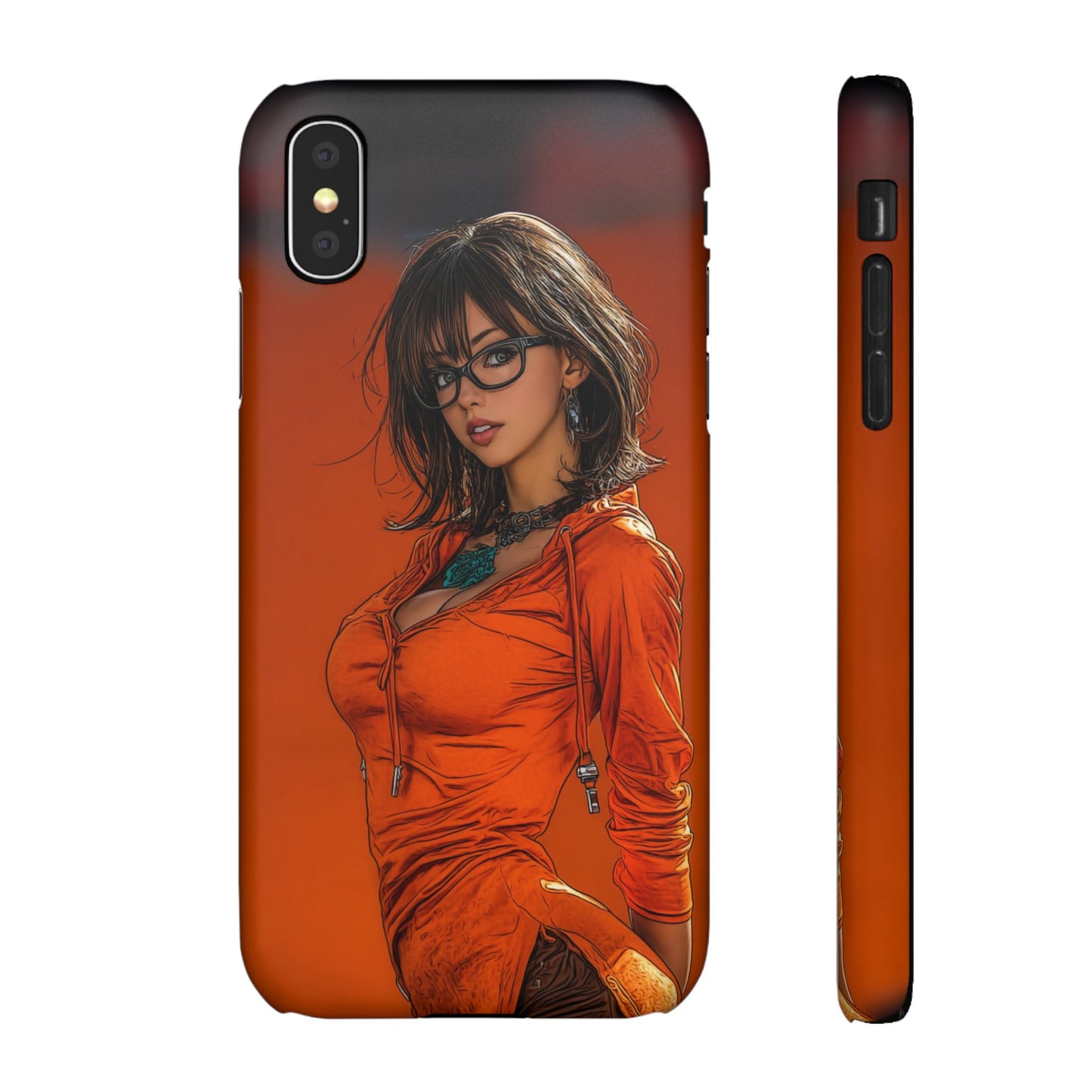 Velma Dinkley Cleveland Browns Fan Snap Cases, Phone Cover, Cartoon Style Art, Custom Case, Protective Shell