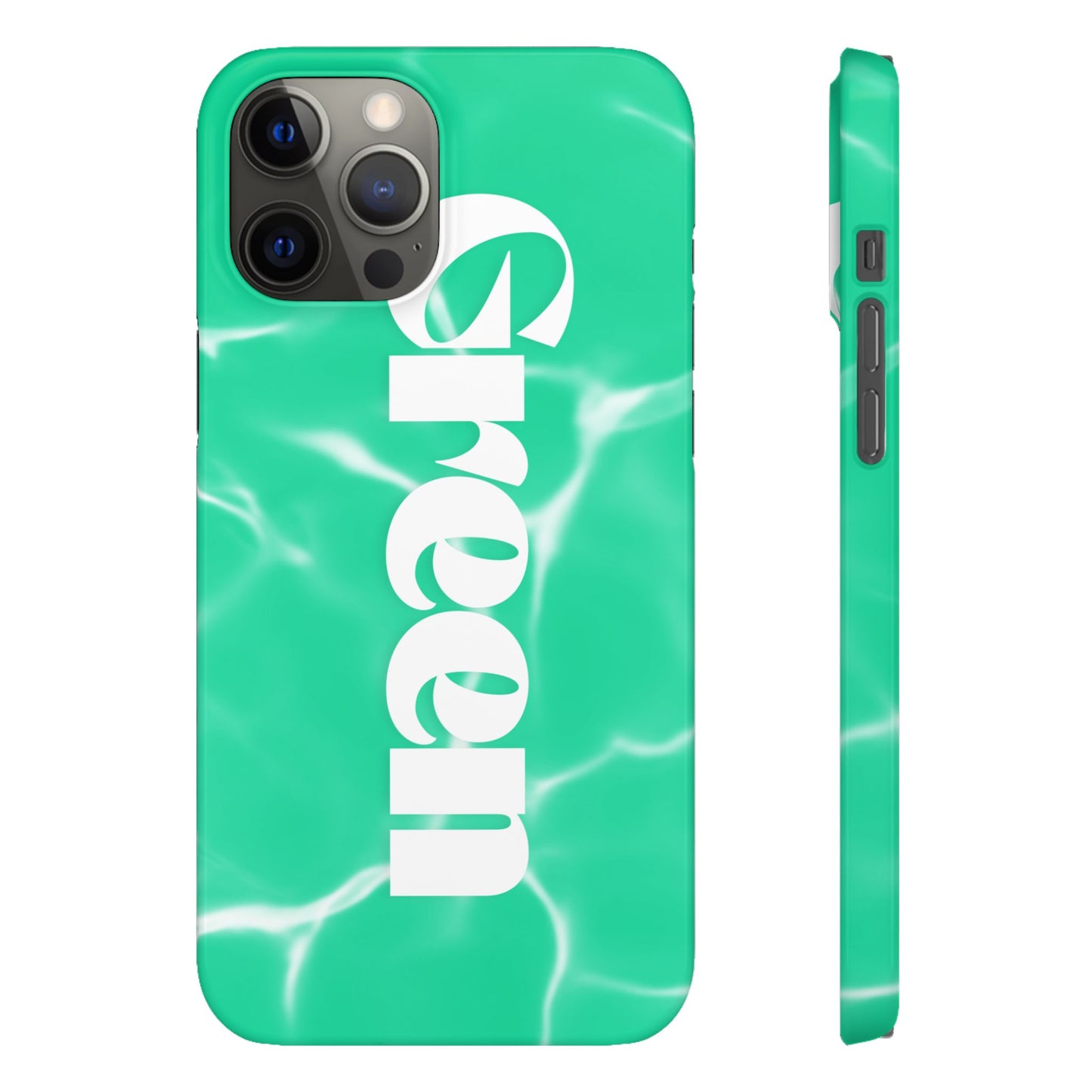 Aqua Pool Vibe Snap Case, Tropical Phone Cover, Summer Accessory, Trendy Gift for Friends, Beach Lover's Essential