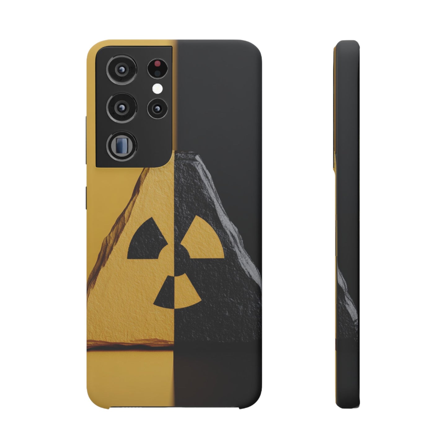 Bold Graphic Snap Case, Radiation Symbol Phone Cover, Trendy Phone Accessory, Unique Gift for Tech Lovers, Stylish Mobile Case