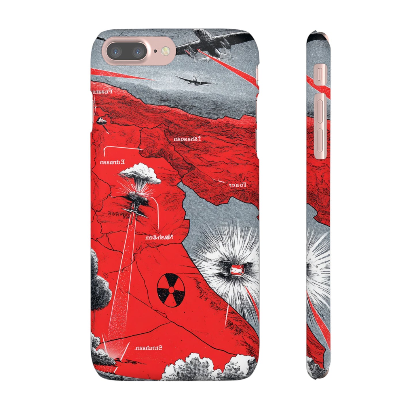 Bold Graphic Snap Case with Dramatic Design, Unique Phone Cover, Artistic Protection for iPhone, Trendy Gadget Gift, Edgy Tech Accessory