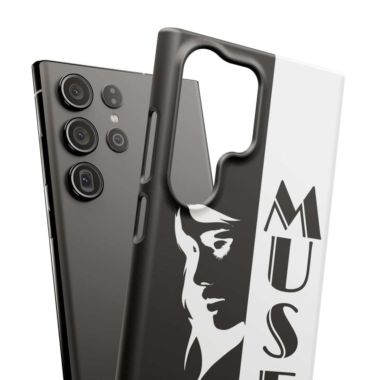 Black And White Bold Muse Snap Case Cover for iPhone and Samsung