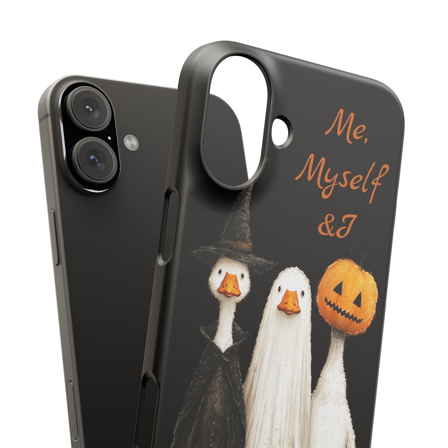 Halloween Goose Snap Case, Funny Goose Phone Case, Fall Accessories, Cute Halloween Gift, Me Myself & I Design