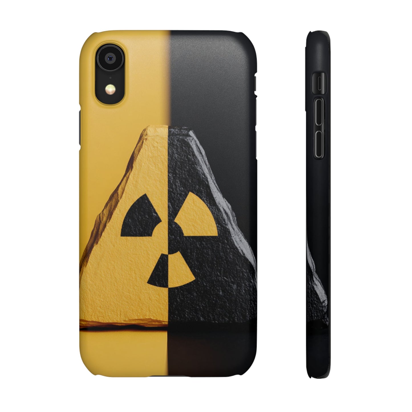 Bold Graphic Snap Case, Radiation Symbol Phone Cover, Trendy Phone Accessory, Unique Gift for Tech Lovers, Stylish Mobile Case