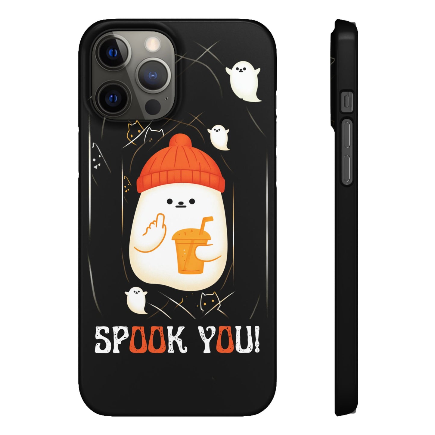 Spook You Halloween Ghost Snap Case Kawaii Protective Phone Cover for iPhone and Samsung