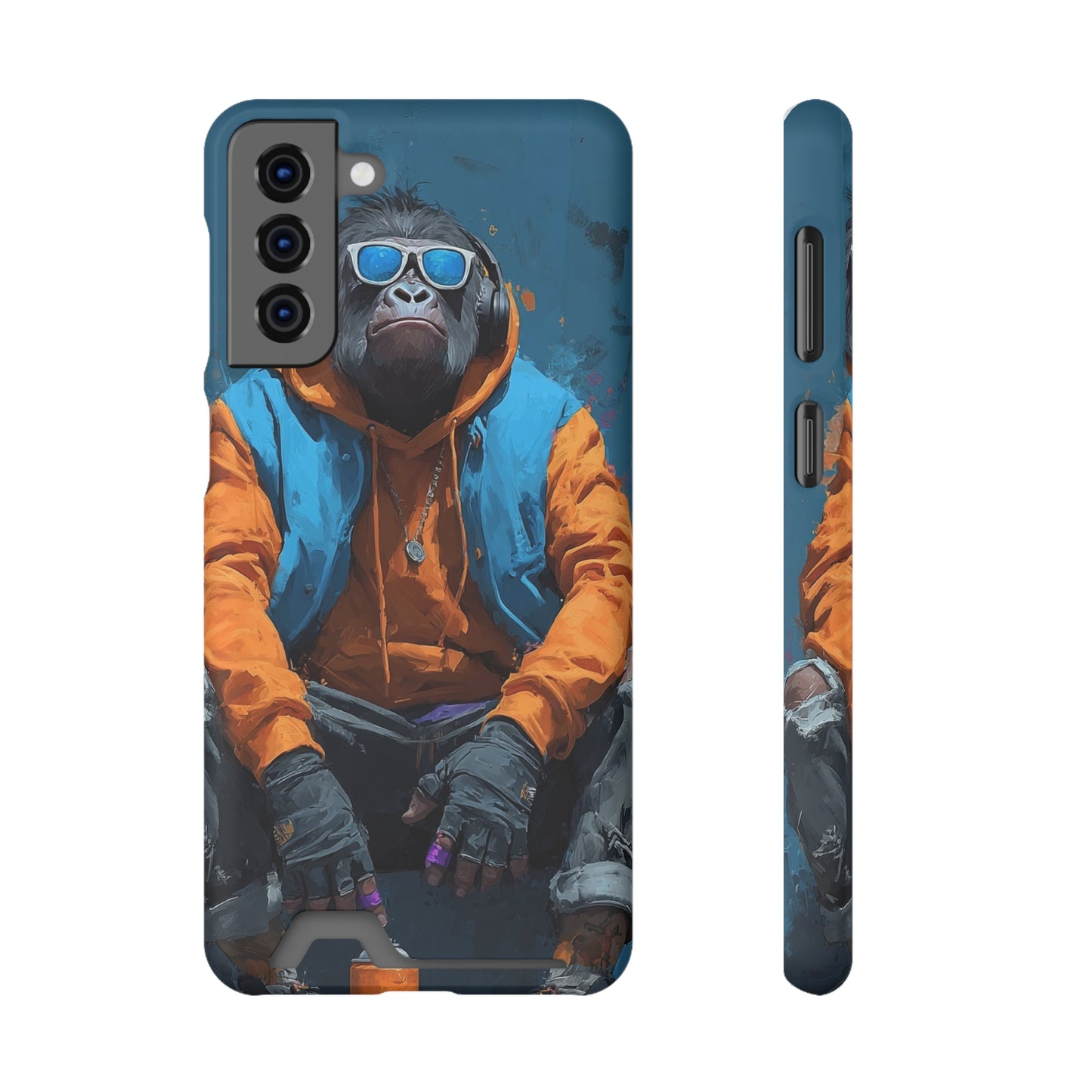 Trendy Phone Case with Card Holder, Stylish Smartphone Protector, Unique Gift for Teens, Graphic Phone Cover, Cool Accessories