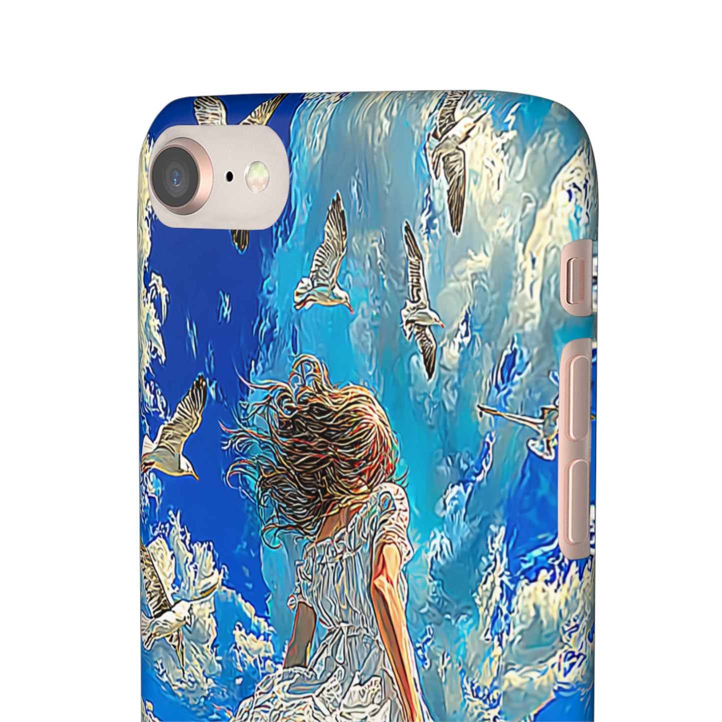 Dreamy Seaside Snap Case, Ocean Waves Phone Cover, Summer Vibe Gift, Cute Aesthetic Accessory, Beach Lover Case