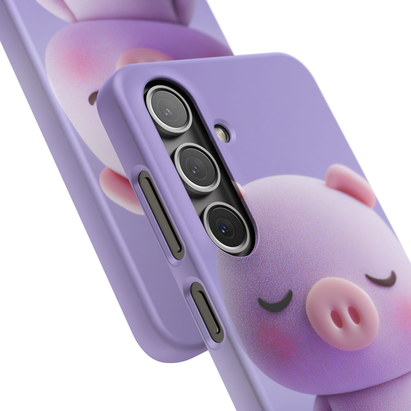 Cute Pig Snap Case for iPhone, Animal Lovers Phone Cover, Kawaii Aesthetic Accessory, Birthday Gift, Unique Phone Protection