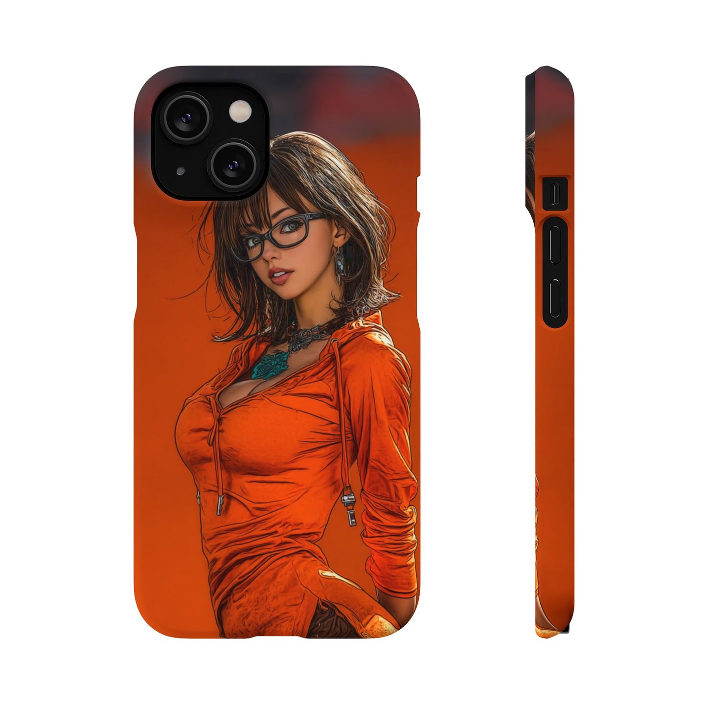 Velma Dinkley Cleveland Browns Fan Snap Cases, Phone Cover, Cartoon Style Art, Custom Case, Protective Shell