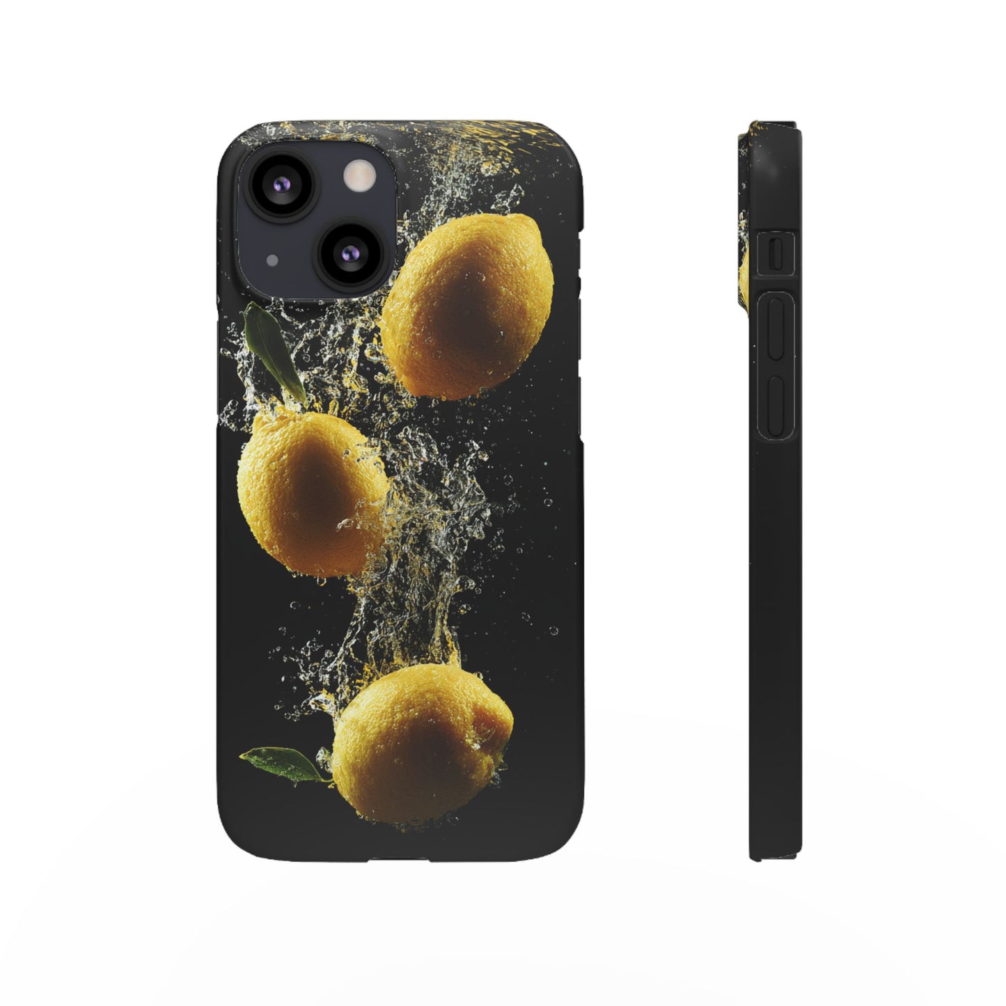 Lemon Splash Phone Case - Vibrant Snap Case, Fruit Lover Gift, Summer Vibes, Kitchen Decor, Unique Phone Accessories