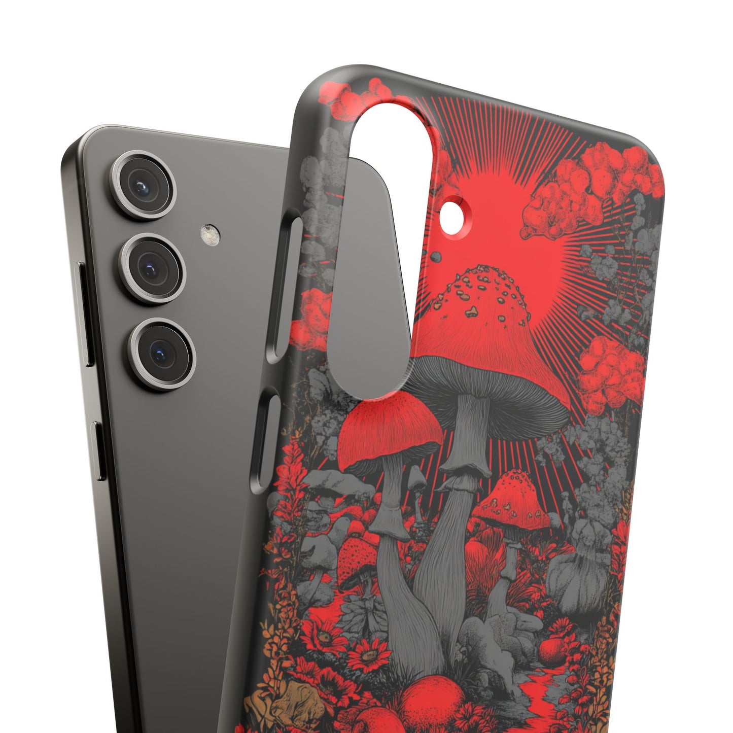 Fantasy Mushroom Snap Case Custom Phone Cover for iPhone and Samsung Mate and Glossy Avvialable