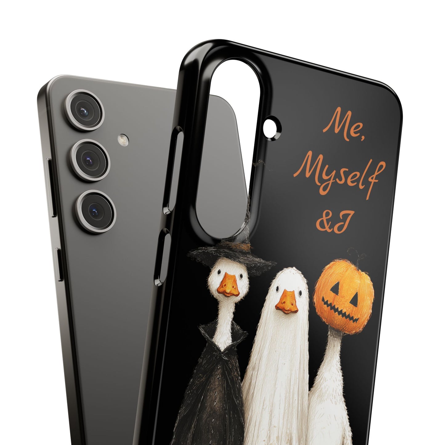 Halloween Goose Snap Case, Funny Goose Phone Case, Fall Accessories, Cute Halloween Gift, Me Myself & I Design