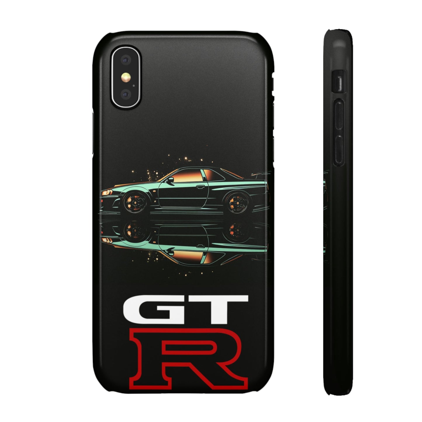 Green Skyleine R34 GTR Art Snap Case and Protective Phone Cover For iPhone and Samsung