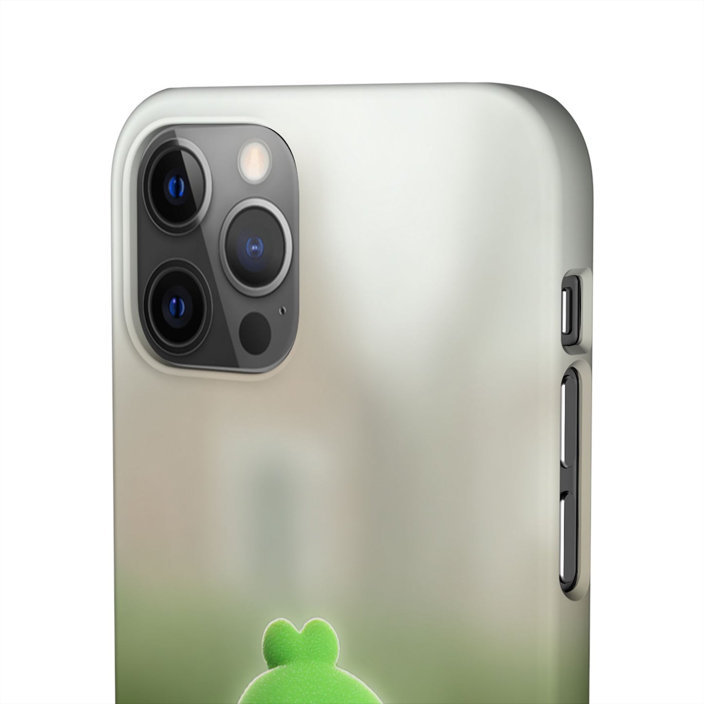 Cute Green Creature Phone Case, Snap Cases, Green Monster Phone Cover, Fun Phone Accessory, Playful Gift for Kids