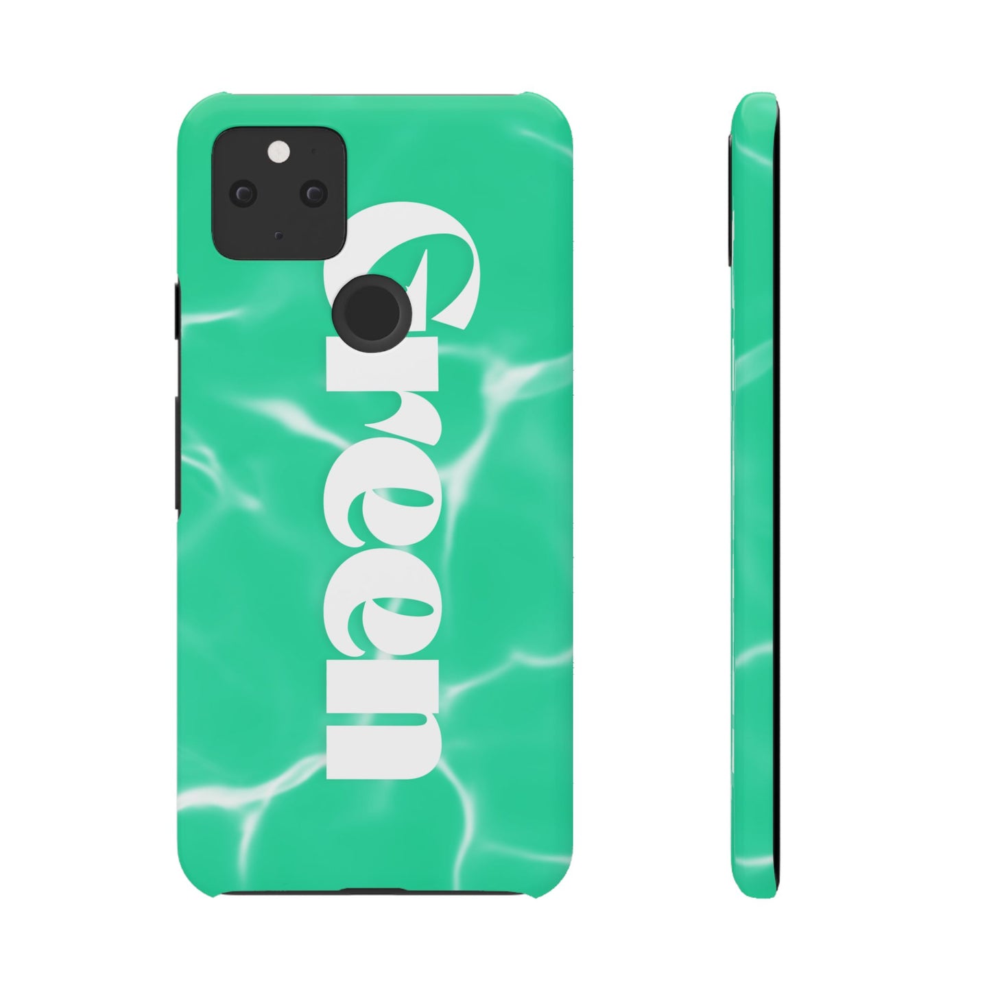 Aqua Pool Vibe Snap Case, Tropical Phone Cover, Summer Accessory, Trendy Gift for Friends, Beach Lover's Essential