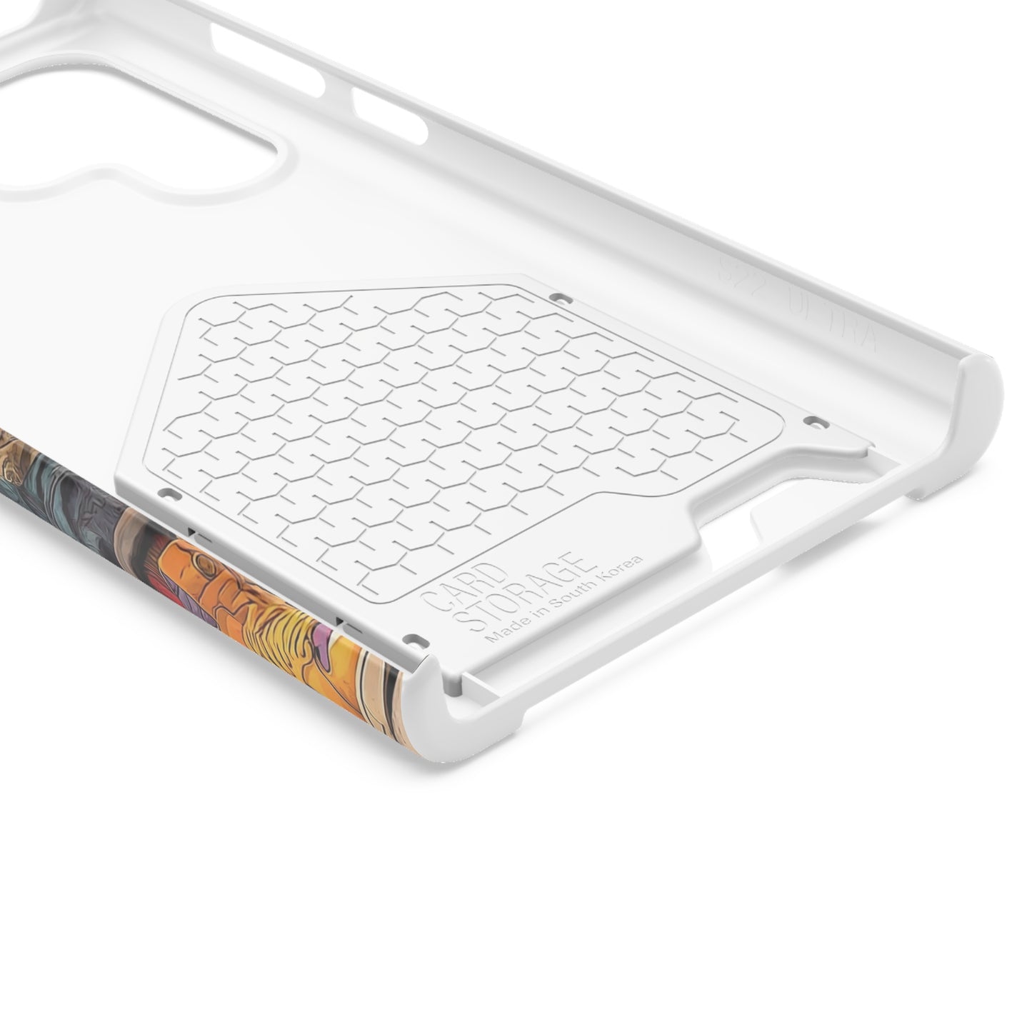 Stylish Phone Case With Card Holder, Trendy Mobile Accessory, Urban Art, Perfect Gift for Teens, Cool Gadget for Everyday Use